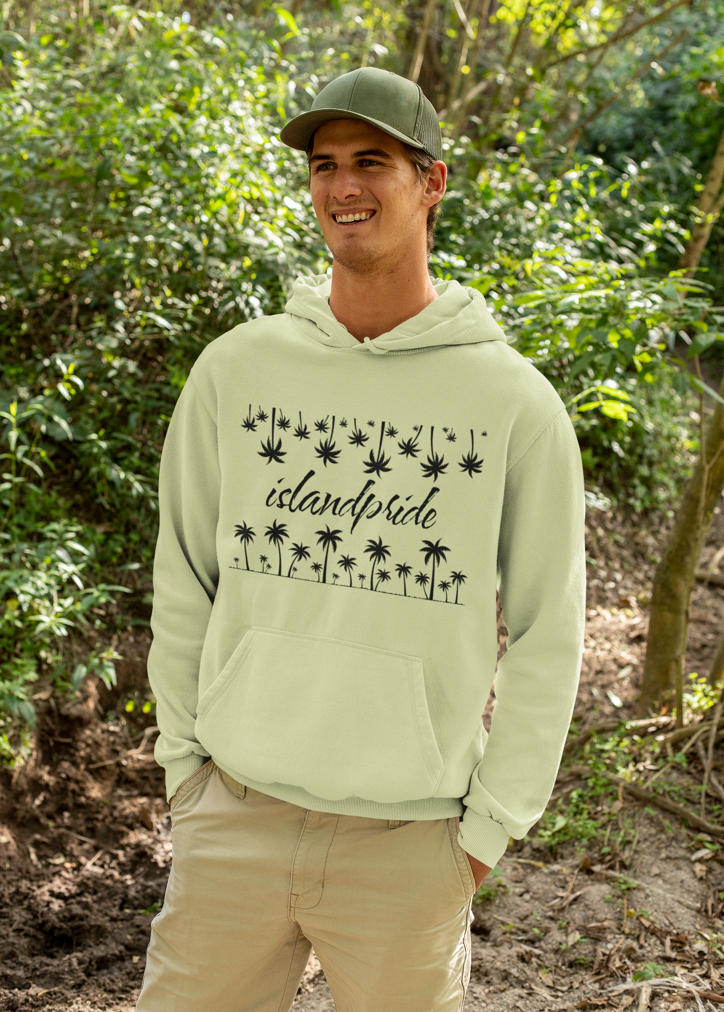 Island Pride Hoodie - Unisex Fleece for Beach Lovers