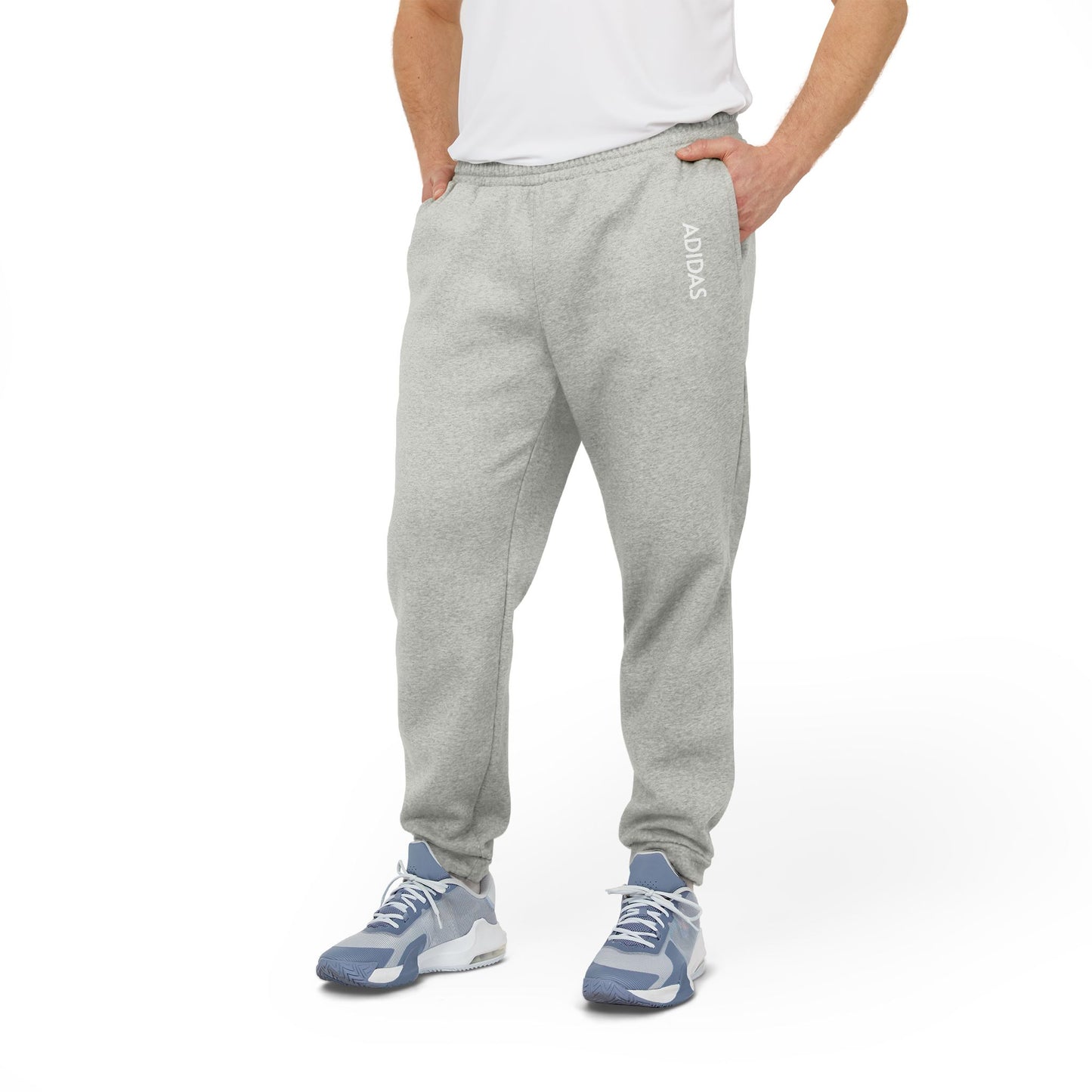 Comfortable Grey Unisex Fleece Joggers for Casual Wear