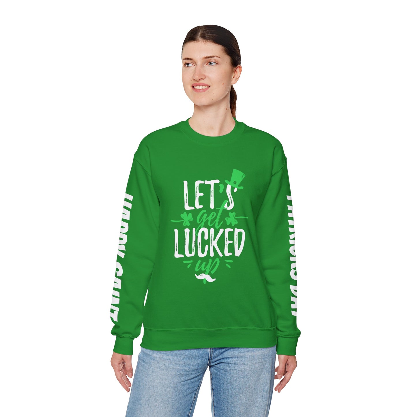 St. Patrick's Day Crewneck Sweatshirt - Let's Get Locked Up